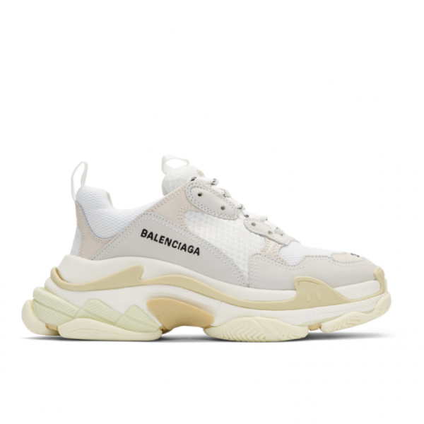 BALENCIAGA TRIPLE S "SUEDE WHITE"