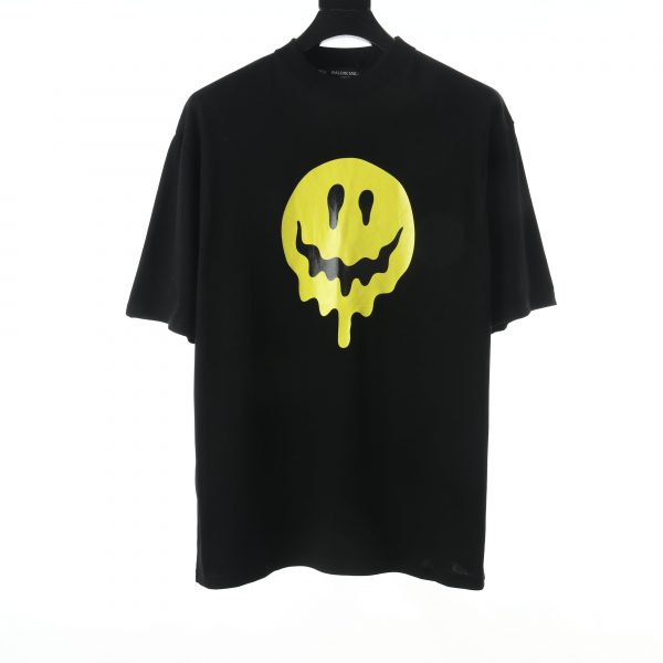 DRIP PEACE LARGE FIT T-SHIRT IN BLACK YELLOW WHITE