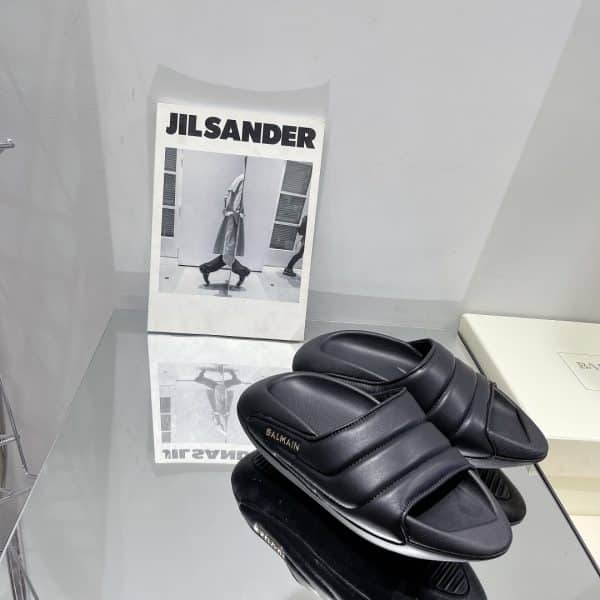 Balmain Leather Slides 13