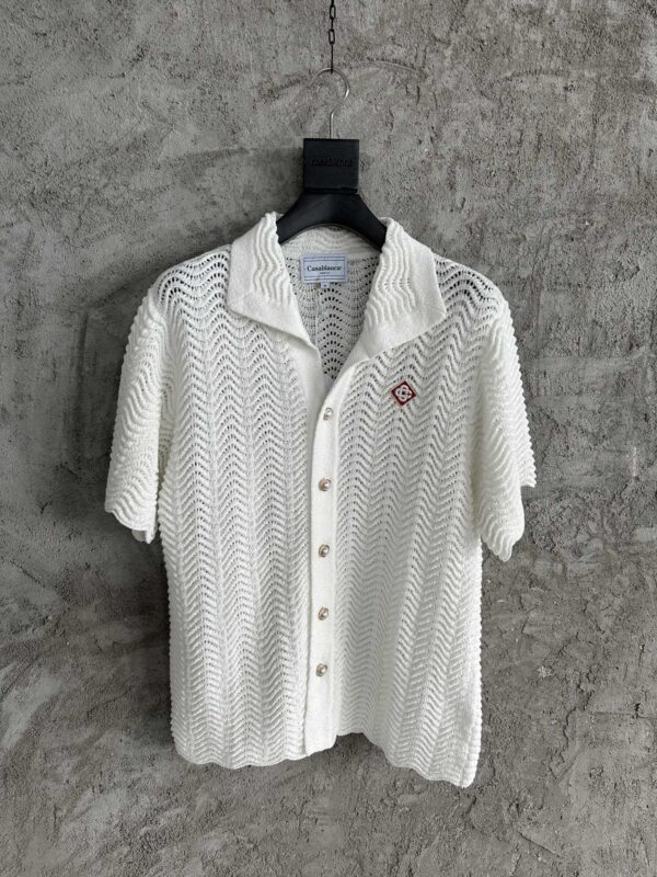 Casablanca Casa Tennis Club Short Sleeve Silk Shirt (49)