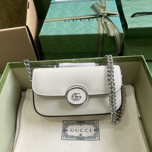 Gucci - Ophidia Gg Crossbody Bag White Silver logo