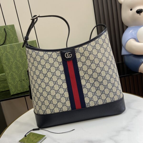 Gucci - Ophidia Medium Tote Bag Green Red line