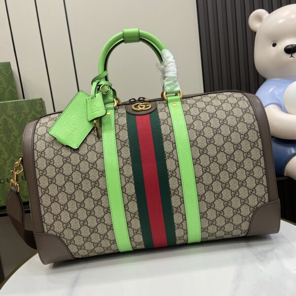 Gucci - Gucci Savoy Medium Duffle Bag Lime green