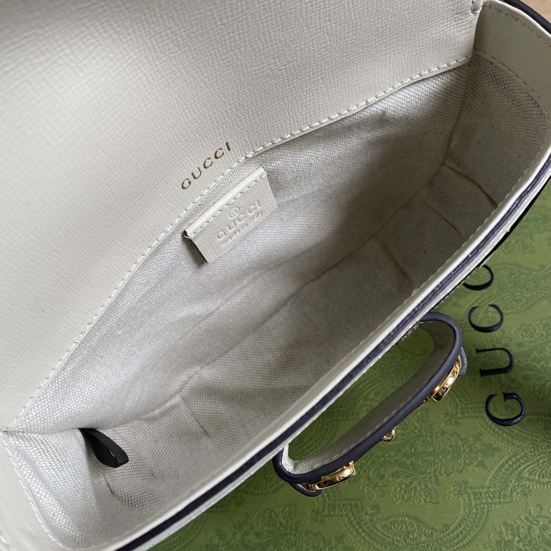 Gucci Horsebit Bag! Classic horsebit + Monogram + brown hook design size: 25x18x8cm - Image 4