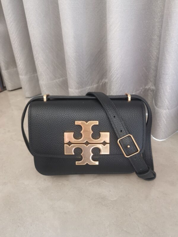 TORY BURCH ELEANOR No. 206 Large chain TORY BURCH ELEANOR Nappa leather accordion bag with hardware chain, one zipper pocket and one internal slip pocket. Size: 25X17.5X7 (Copy)