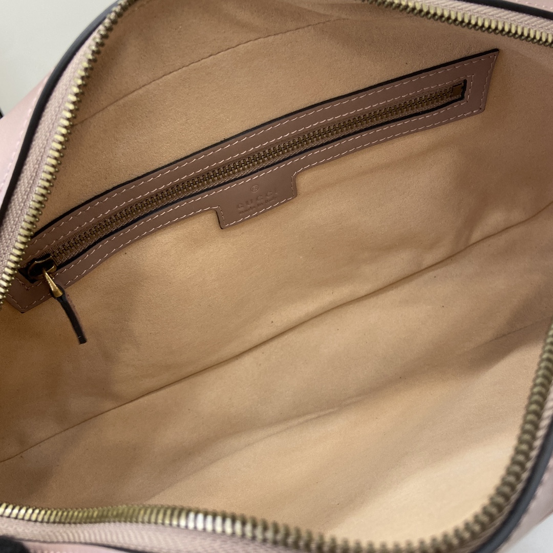 Gucci GG MARMONT medium handbag. weight: about 21 ounces. Model:795218. Dimensions: 35.5W x 16.5H x 7cmD. Color: Nude Pink/Original Leather - Image 3