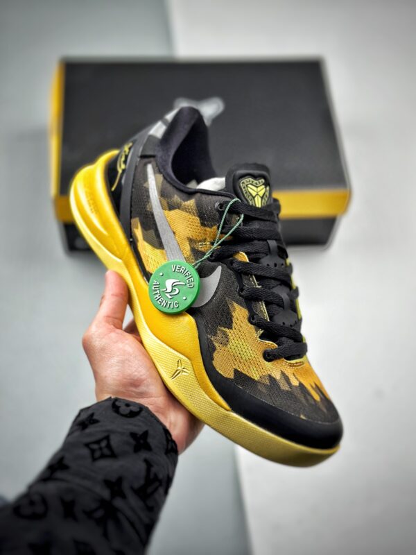 Nike Kobe 8 Black and Yellow Black and yellow color matching S2 pure original production line Kobe eighth generation