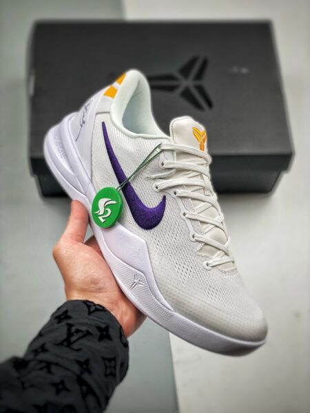 Nike Kobe 8 Protro "Lakers Home" White S2 pure original production line Kobe eight generation