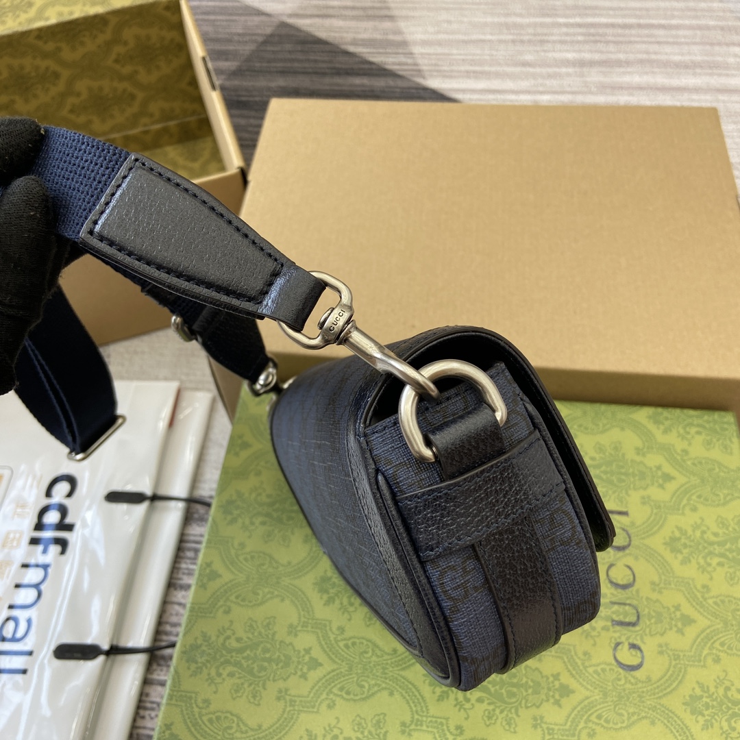 Gucci GG Ophidia series super mini shoulder bag Selected bags such as mini crossbody Model number:795466. Size: 18.5✖️10✖️5.5cm. Color: blue pvc - Image 8