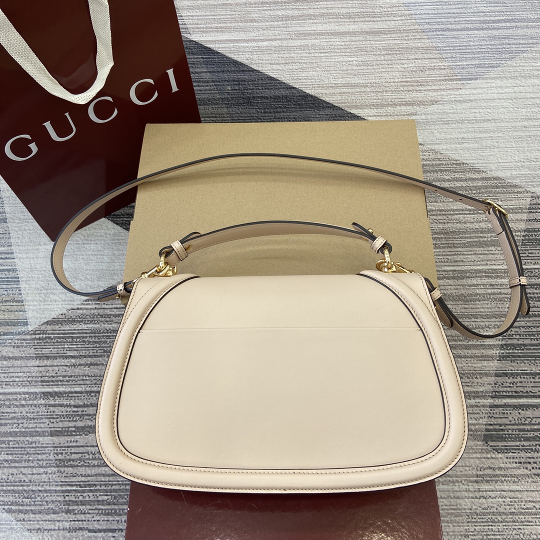Gucci Blondie series handbags are decorated with the brand's classic logo that debuted in the early 1970s Model:815719. Size: 32 (length) x 17 (height) x 10cm (thickness) Color: New light pink original leather. - Image 11
