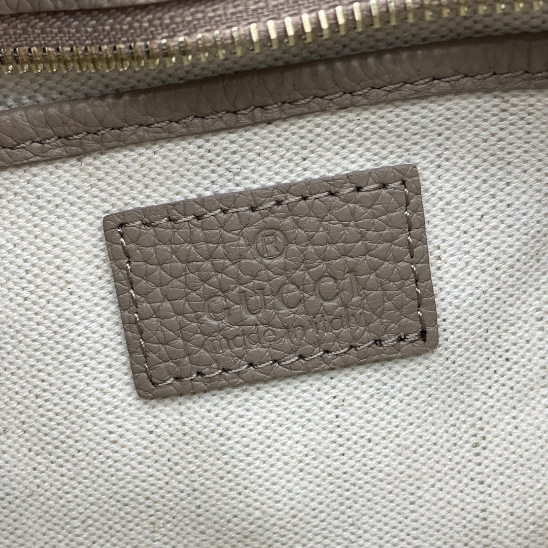 Gucci GG Emblem series shoulder bag Model:815263. Size: 29 (length) x 17 (width) x 10cm (thickness) Color: Grey pressed full leather/original leather - Image 10