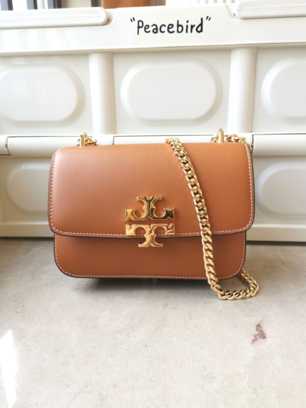 TORY BURCH ELEANOR  No. 207 👜🔥New small gold brick chain bag TORY BURCH ELEANOR shoulder bag Size:19*13.5*6.5