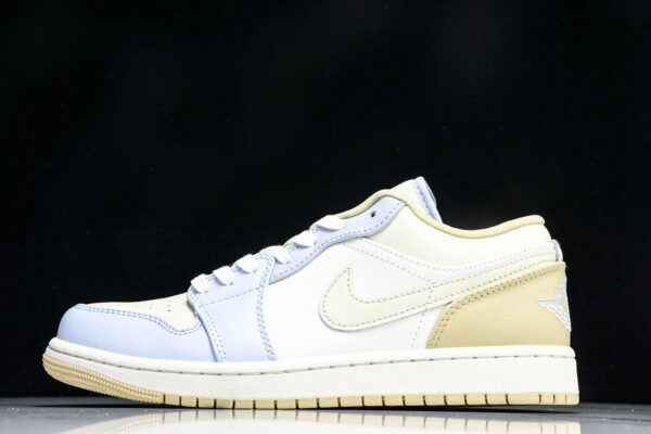 (CJ) Air Jordan 1 Low SE White Brown Blue