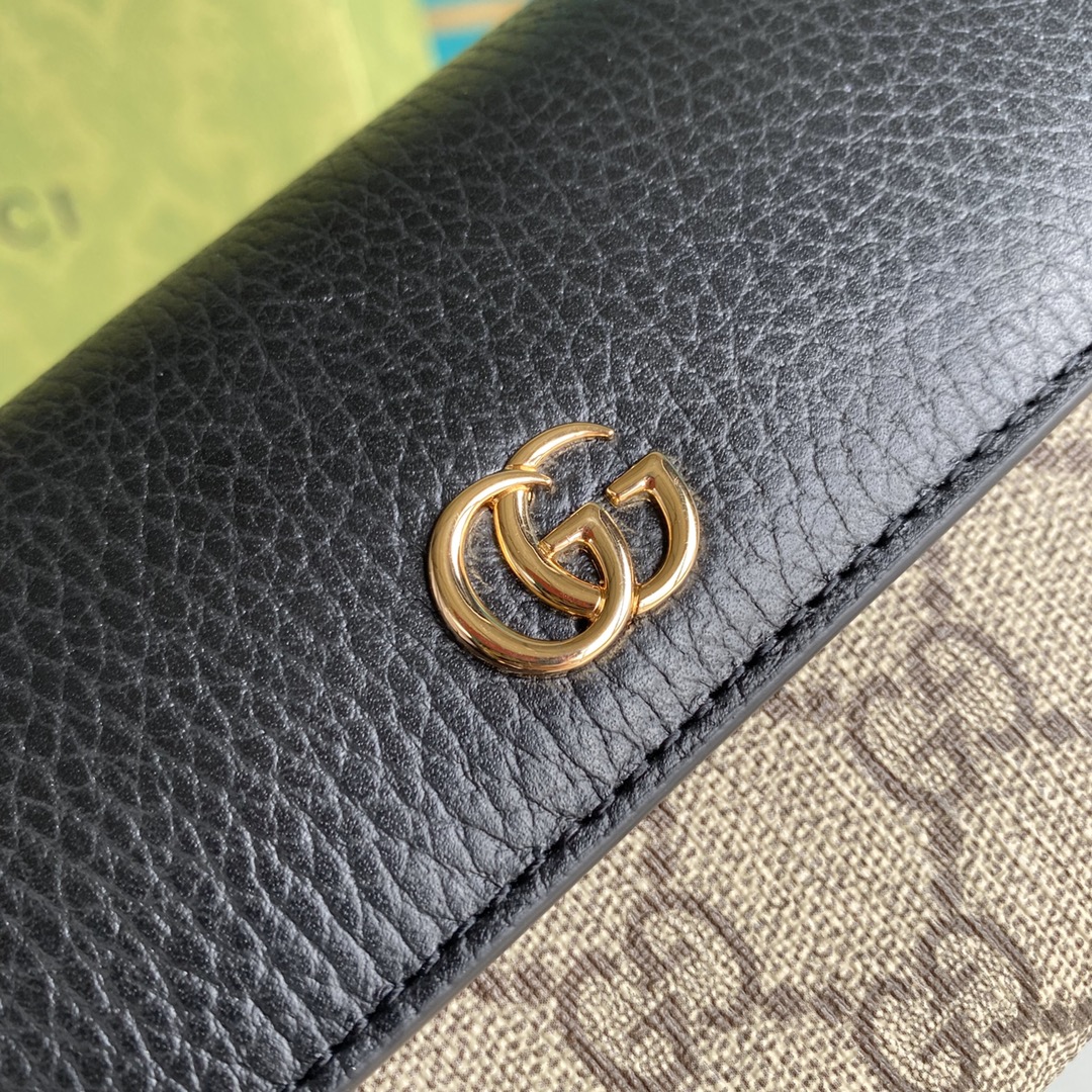 Gucci GG Marmont series Model number: 546585. Size: width 19*height 10*side width 3.5. Color: brown PVC/gram leather - Image 5