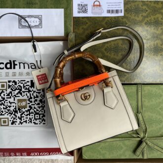 Gucci Diana mini Tote aus strukturiertem Leder Mini size: 201610cm Model: 655661