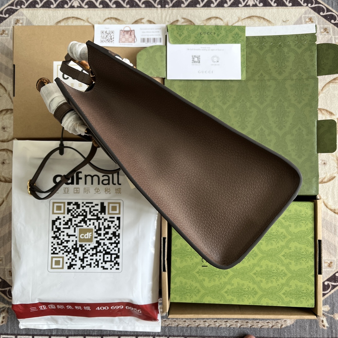 Gucci Diana mini Tote aus strukturiertem Leder Mini Size: 35 × 30 × 14 cm Model: 655658. - Image 8