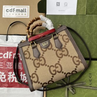 Gucci Diana mini Tote aus strukturiertem Leder Mini size: 201610cm Model: 655661