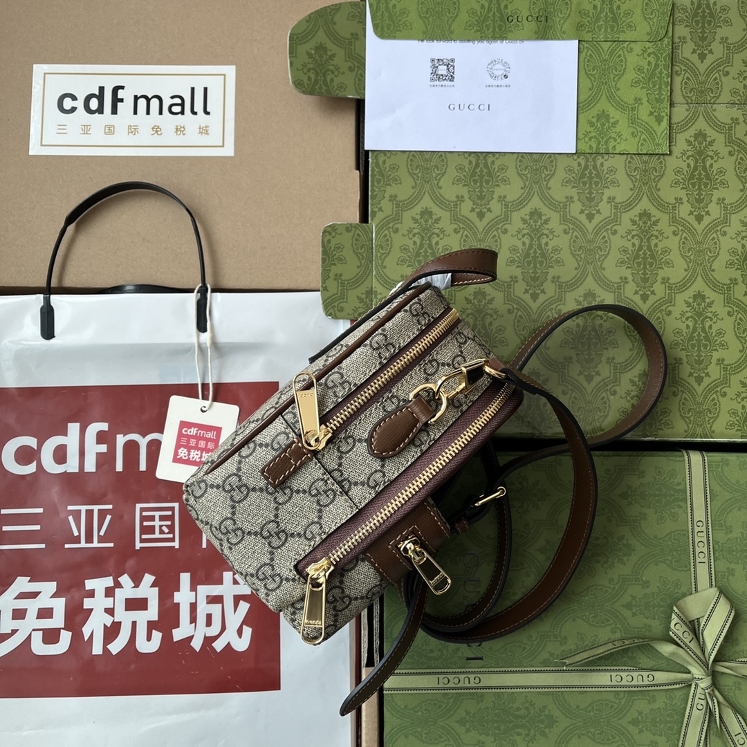 Gucci GG Supreme canvas BAG Model: 725654 Size: 15 × 19 × 8 cm. - Image 7