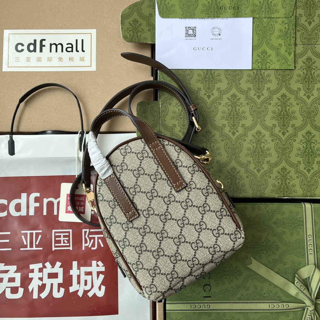 Gucci GG Supreme canvas BAG Model: 725654 Size: 15 × 19 × 8 cm. - Image 9