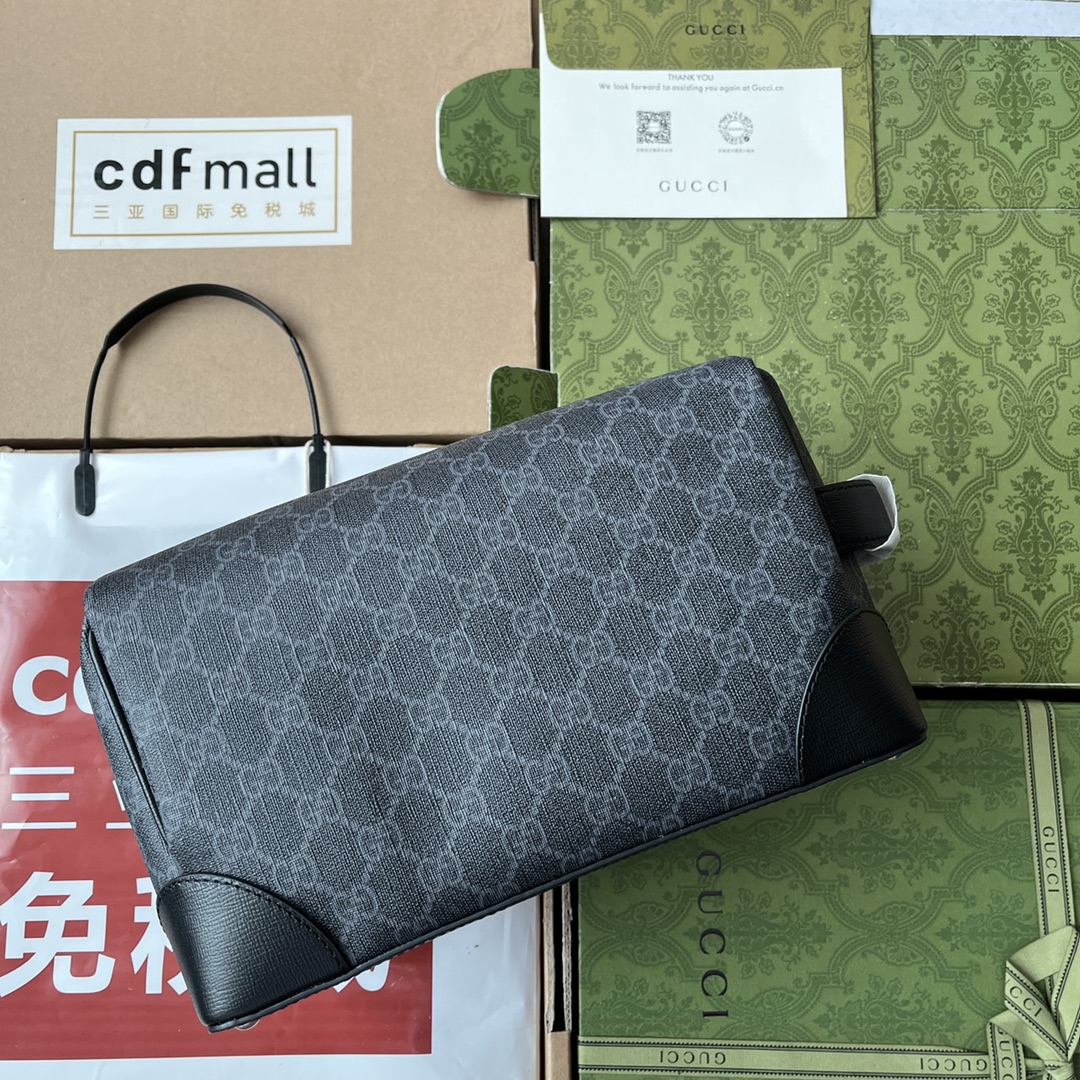 Gucci Gucci Savoy series toiletry bag model number 739391 96IWT 8745 Zipper closure 26 cm (width) x 16.5 cm (height) x 16 cm (depth) Weight: Approximately 0.59 kg - Image 2