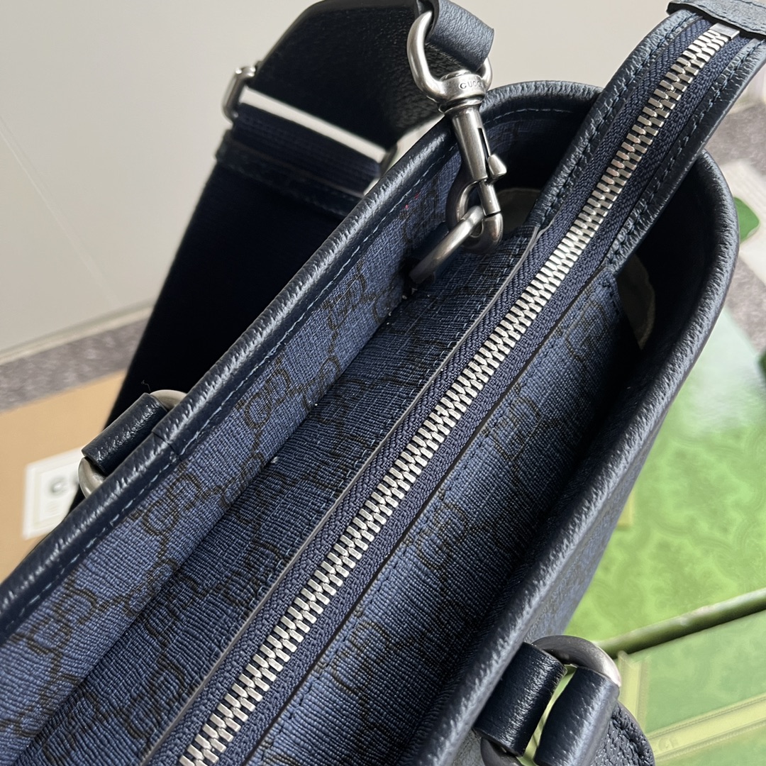 Gucci Ophidia series medium tote bag. GG Supreme Tender canvas charmingly weight: approximately 1.56 kg. Model:763316. Dimensions: 36 (W) x 18 (H) x 12cm (D) Color: Grey/pvc. - Image 4