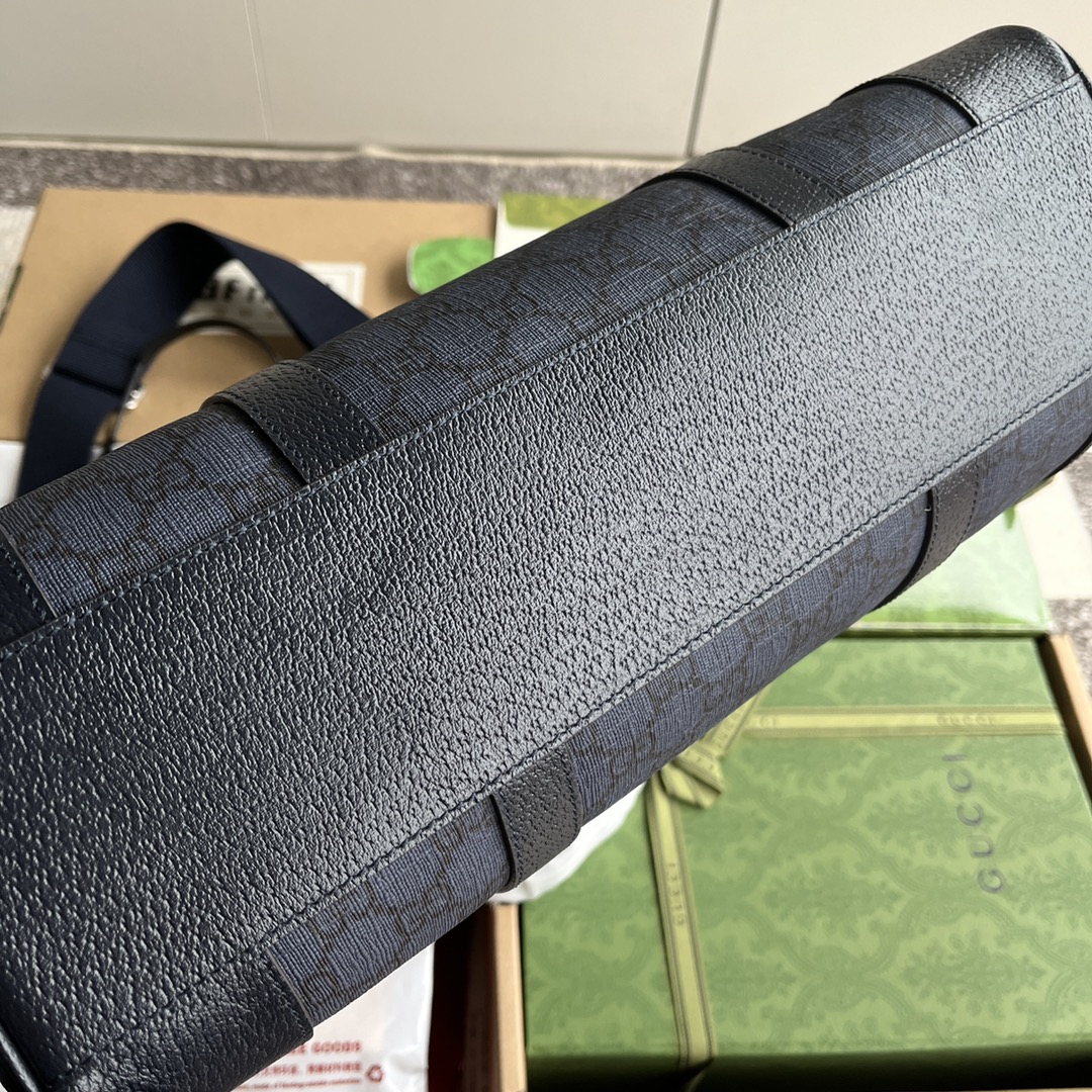 Gucci Ophidia series medium tote bag. GG Supreme Tender canvas charmingly weight: approximately 1.56 kg. Model:763316. Dimensions: 36 (W) x 18 (H) x 12cm (D) Color: Grey/pvc. - Image 5