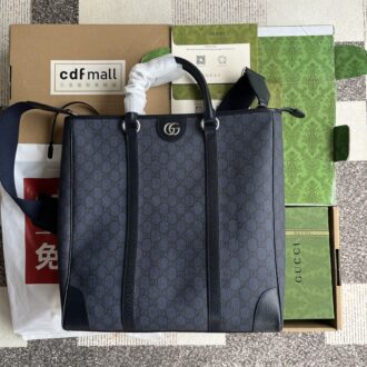 Gucci Ophidia series medium tote bag. GG Supreme Tender canvas charmingly weight: approximately 1.56 kg. Model:763316. Dimensions: 36 (W) x 18 (H) x 12cm (D) Color: Grey/pvc.