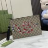 20240424_i1713967774_3915_0.jpg - Gucci clutch with decorative strap Model number:473904. Size:30.5✖️21✖️1.5cm. Color: Brown/Bee PVC.