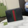 20240424_i1713968602_584_0.jpg - Gucci clutch with decorative strap Model:475316. Size:26✖️20✖️6cm. Color: black/pvc.