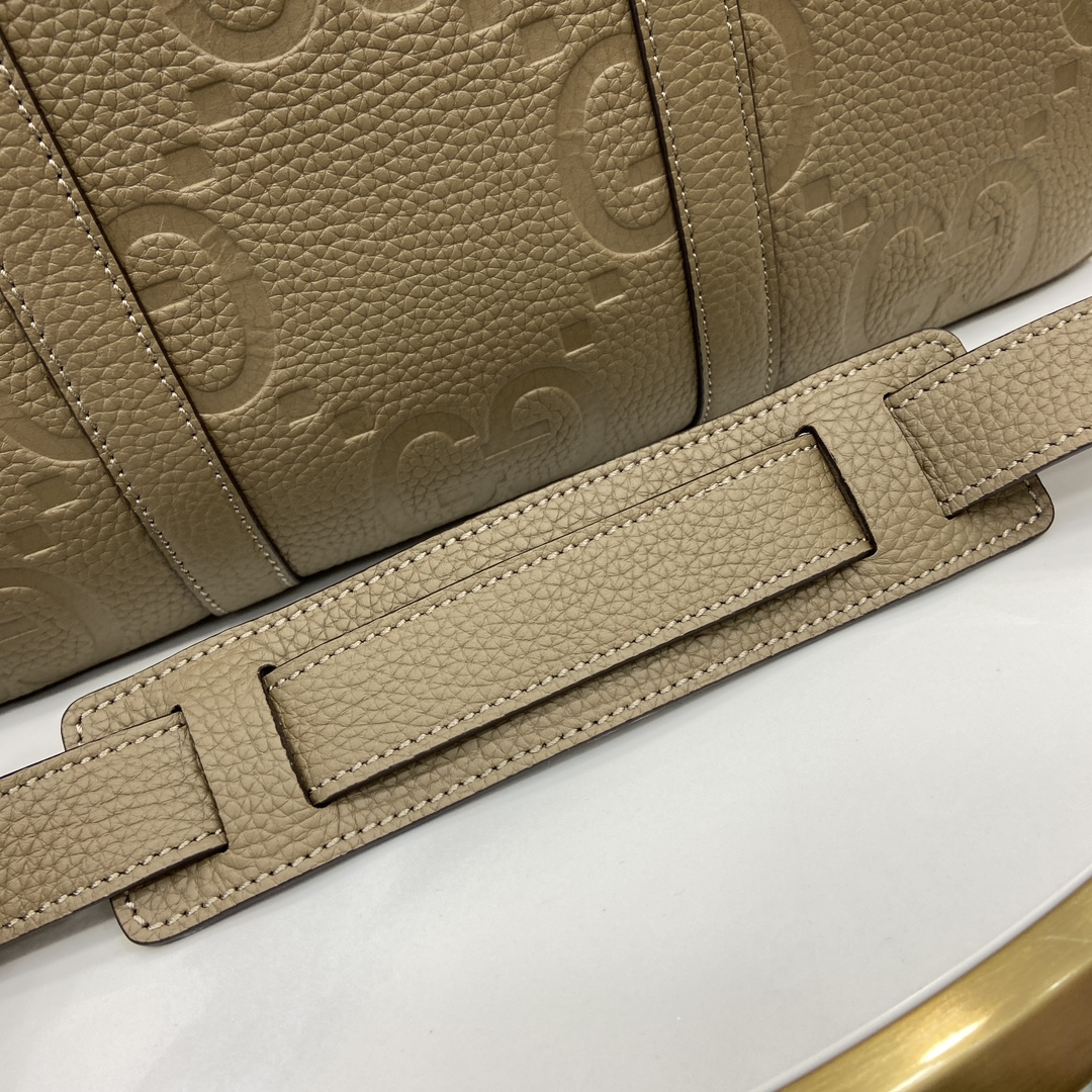 Gucci Super Double G briefcase Model:792264. Dimensions: 36.5 (W) x 29 (H) x 8 cm (D) Color: Grey/embossed G original leather. Weight: Approx. 1.5 kg - Image 3