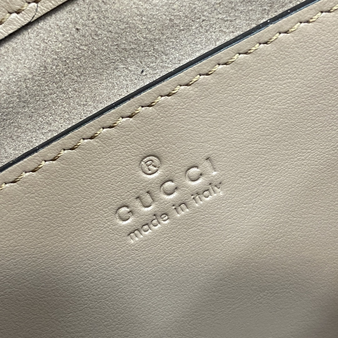 Gucci Marmont series mini handbag Model:811238. Size:17✖️13✖️6cm. Color: milk tea color/imported original leather. - Image 2