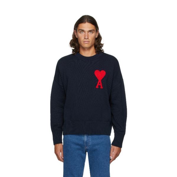 AMI ALEXANDRE MATTIUSSI Oversize Ami de Cœur Crewneck Sweater