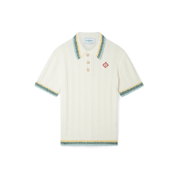 Casablanca Paris Rib Boucle Polo Shirt