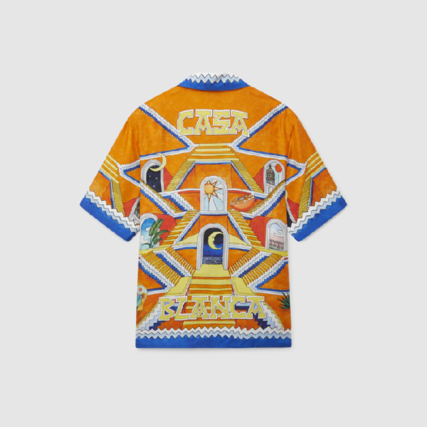 Casablanca Paris Escalier Infini Silk Shirt