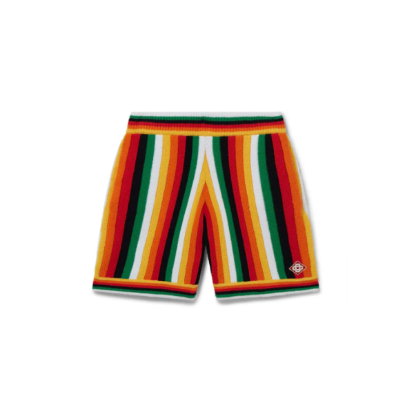 Casablanca Paris Striped Towelling Shorts