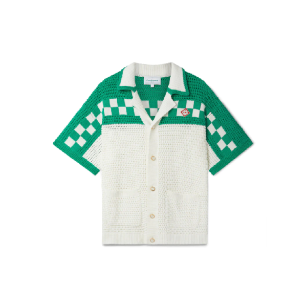 Casablanca Paris Knitted Crochet Shirt