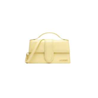 Jacquemus Le grand Bambino LES SCULPTURES Large flap bag - Pale Yellow