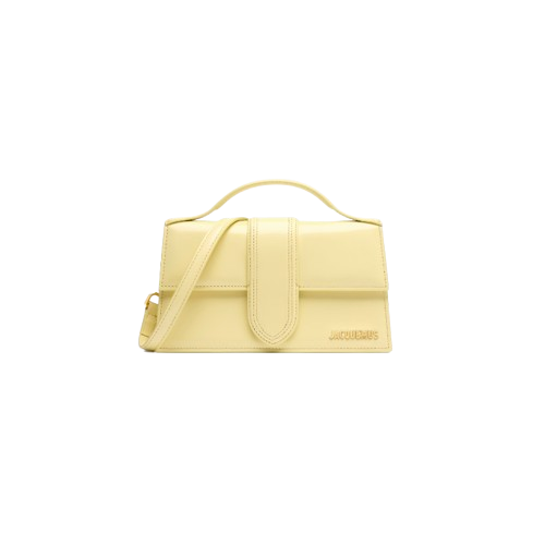 Jacquemus Le grand Bambino LES SCULPTURES Large flap bag - Pale Yellow