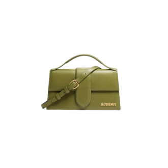 Jacquemus Le grand Bambino LE RAPHIA Crossbody flap bag - Khaki