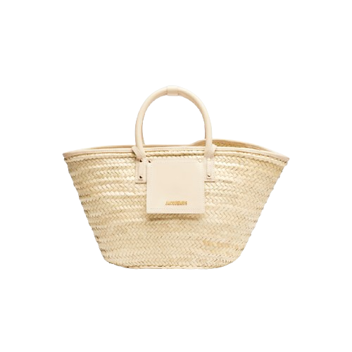 Jacquemus Le panier Soli LES CLASSIQUES Beach basket bag - Ivory