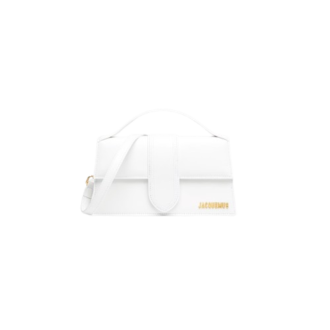 Jacquemus Le grand Bambino LES CLASSIQUES Handbag with adjustable crossbody strap - White