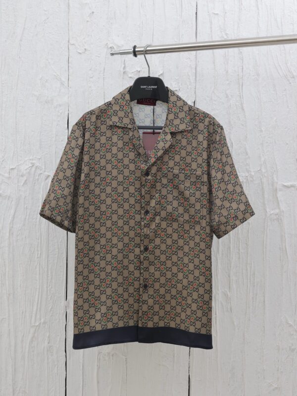 Gucci 25 new full print short sleeve shirt