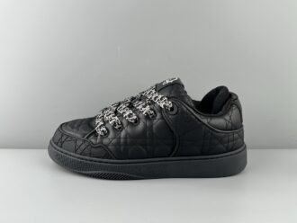 ERL x DIOR B9S leather rattan pattern floral pattern embroidered fashion sneakers