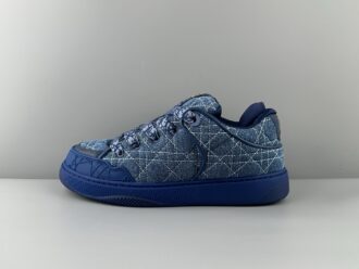 ERL x DIOR B9S leather rattan pattern floral pattern embroidered fashion sneakers