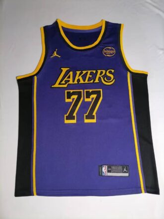 NBA Los Angeles Lakers 25th Season #77 Luka Dončić City Edition Jersey SW Fan Version