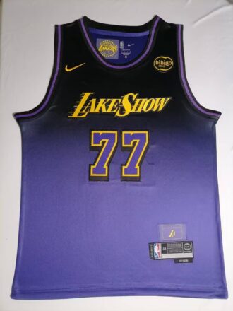 NBA Los Angeles Lakers 25th Season #77 Luka Dončić City Edition Jersey SW Fan Version