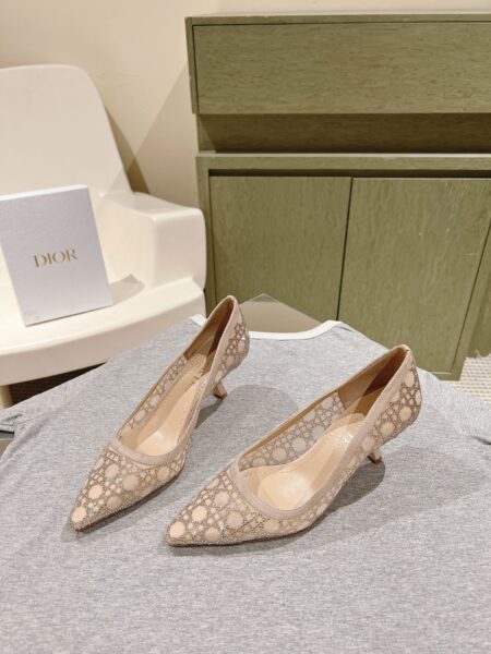 "DIOR" | Fairy-Tale Versatile Crystal Embellished Kitten Heel Shoes ❤️ Early Spring New Arrivals