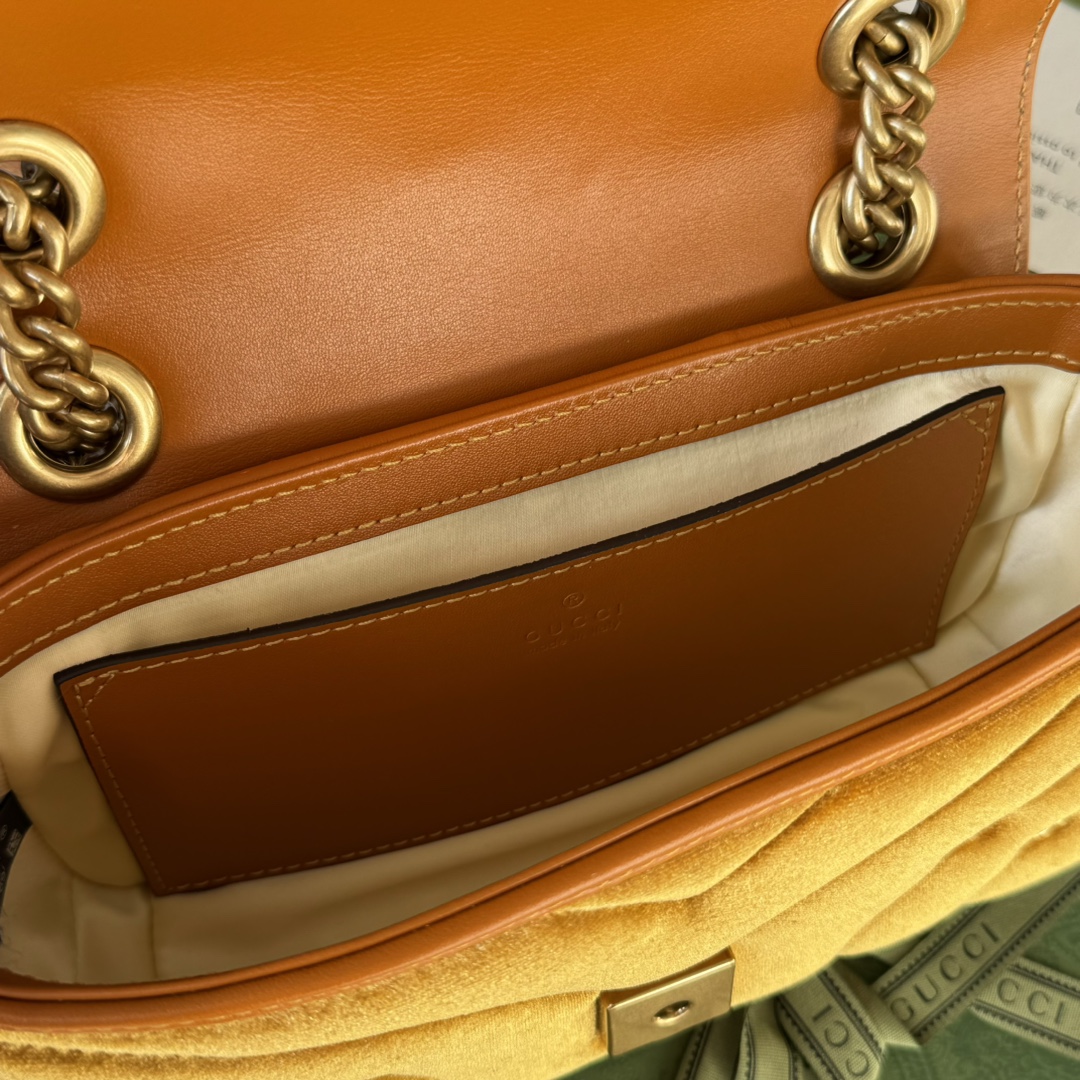 GG Marmont series mini shoulder bag model number 446744 FACK2 1000 This GG Marmont series mini shoulder bag Weight: approx. 0.6 kg Mini dimensions: 22 cm (W) x 13 cm (H) x 6 cm (D) - Image 2