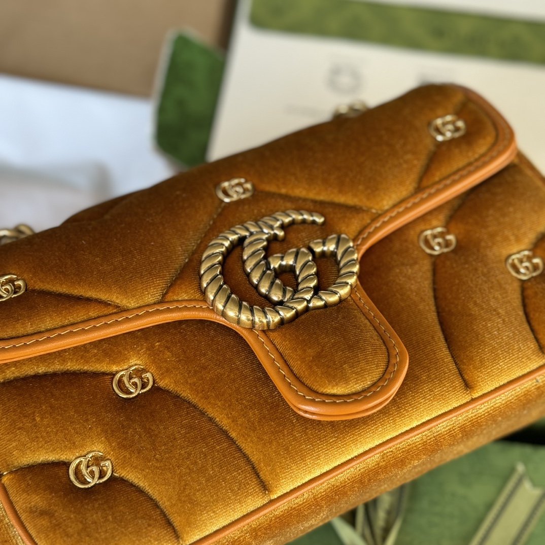 GG Marmont series mini shoulder bag model number 446744 FACK2 1000 This GG Marmont series mini shoulder bag Weight: approx. 0.6 kg Mini dimensions: 22 cm (W) x 13 cm (H) x 6 cm (D) - Image 5