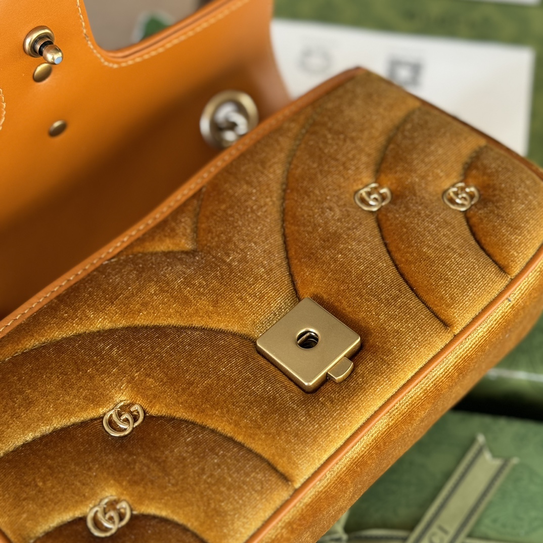 GG Marmont series mini shoulder bag model number 446744 FACK2 1000 This GG Marmont series mini shoulder bag Weight: approx. 0.6 kg Mini dimensions: 22 cm (W) x 13 cm (H) x 6 cm (D) - Image 4